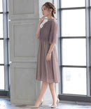 haremode|320140|フォーマルドレス|パーティドレス|結婚式|二次会|ドレス|ミディアムドレス|大きいサイズ有