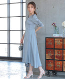 ワンピース/ワンカラーワンピース/シンプルワンピース/ロングワンピース/ドレス/パーティドレス/結婚式/二次会/同窓会/haremode/321148