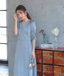 ワンピース/ワンカラーワンピース/シンプルワンピース/ロングワンピース/ドレス/パーティドレス/結婚式/二次会/同窓会/haremode/321148