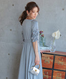 ワンピース/ワンカラーワンピース/シンプルワンピース/ロングワンピース/ドレス/パーティドレス/結婚式/二次会/同窓会/haremode/321148