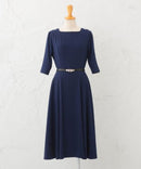 ワンピース/無地ワンピース/シンプルワンピース/大きいサイズ/ドレス/パーティドレス/結婚式/二次会/同窓会/haremode/419004