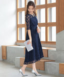 Artmarry/321159/総レース/フィッシュテールドレス/ワンピース/レース/フォーマルドレス/パーティドレス/ミディアムドレス/