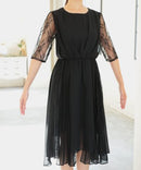 haremode|319104|フォーマルドレス|レース|パーティドレス|ワンピース|結婚式|二次会|お呼ばれ|ナイトドレス