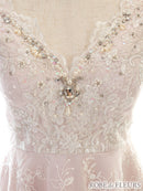 fm2484/ROBEdeFLEURS/袖ありドレス/ナイトドレス/キャバドレス/ミニドレス/フリルスカート/ワンカラー/ワンピース/ドレス