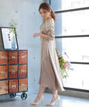 ワンピース/ワンカラーワンピース/シンプルワンピース/ロングワンピース/ドレス/パーティドレス/結婚式/二次会/同窓会/haremode/321148