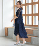 Artmarry/321159/総レース/フィッシュテールドレス/ワンピース/レース/フォーマルドレス/パーティドレス/ミディアムドレス/