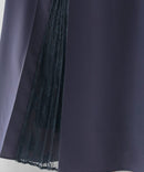 レース切替えミディ丈ドレス/321165/パーティドレス/ワンピース/レース/結婚式/二次会/同窓会