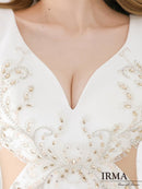 IRMA/21059/ナイトドレス/キャバドレス/ドレス/ミニドレス/ビジュー/タイト/ワンカラー