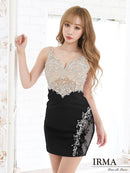 IRMA/21114/イルマ/ナイトドレス/ミニドレス/ビジュードレス/キャバドレス/タイトドレス