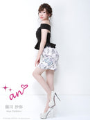 an/AOC-2411|花柄プリント/ミニドレス/セットアップ/ミニドレス/キャバドレスナイトドレス/タイトドレス/オフショル/KT