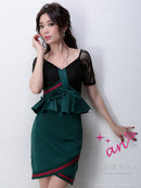 an|AOC-2584ワンピース/ミニドレス/タイトドレス/レース/ナイトドレス/キャバドレス/ドレス