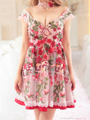 Andy|AOC-3173/CUTURE an/ワンピース/ミニドレス/レース/チョーカー付き