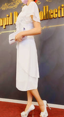 ERUKEI/エルケイ/ナイトドレス/キャバドレス/ドレス/ミディアムドレス/ワンピース/大きいサイズ/L1917