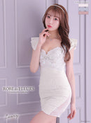 fm2393/ROBEdeFLEURS/dress/ドレス/ナイトドレス/キャバドレス/ミニドレス/ワンピース/ワンカラー