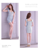 fm2393/ROBEdeFLEURS/dress/ドレス/ナイトドレス/キャバドレス/ミニドレス/ワンピース/ワンカラー