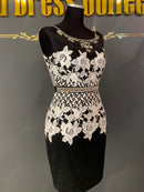 M-17　[ANDY]ワンピース/レース/タイトドレス/ビジュードレス