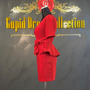 ROBEdeFLEURS/fm1284/ナイトドレス/ワンピース/ドレス/キャバドレス/セットアップ/ワンカラー/リボン/パーティドレス