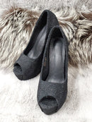 K-10　[3367B]　ヒール/パンプス/靴/レース