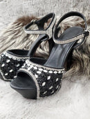 K-15　[3394]　ヒール/パンプス/ビジュー/靴