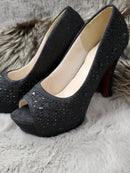 K-23　[3276]　ヒール/パンプス/ビジュー/靴