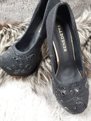 K-4　[3320]　ヒール/パンプス/靴/ビジュー