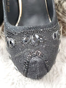 K-4　[3320]　ヒール/パンプス/靴/ビジュー