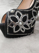 K-48　[AOC-SH032]　ヒール/パンプス/ビジュー/靴