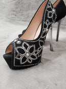 K-48　[AOC-SH032]　ヒール/パンプス/ビジュー/靴