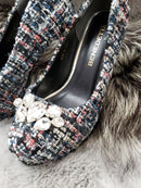 K-6 [815003]　ヒール/パンプス/ビジュー/靴