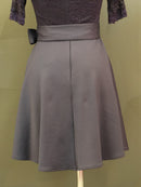 M-174/[IMPERIAL]　ワンピース/レース/袖ありドレス/フリルスカート/リボンベルト