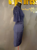 M-180/ワンピース/ミニドレス/タイトドレス/レース/ワンカラー