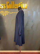 M-193　ワンピース/ミニドレス/ビジュードレス/ワンカラー/袖ありドレス