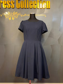 M-194/ワンピース/ミニドレス/袖ありドレス/フリルスカート/インナースカート/ワンカラー