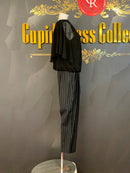 M-205/オールインワン/パンツ/ツーカラー/ビジュードレス/卒園式/入園式/入学式