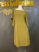 M-91/ワンピース/ミニドレス/ワンカラー/袖ありドレス