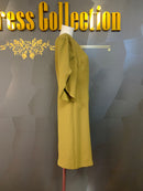 M-91/ワンピース/ミニドレス/ワンカラー/袖ありドレス