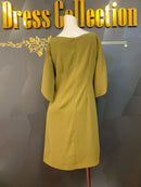 M-91/ワンピース/ミニドレス/ワンカラー/袖ありドレス