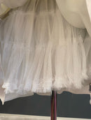 M-31　[ROBE de FLEURS]　ワンピース/フラワープリント/フリルスカート/ビジュードレス/袖なしドレス