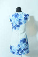 M-4　[ROBE de FLEURS] ワンピース/フラワープリント/ビジュードレス/袖なしドレス