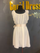 M-98　ワンピース/タイトドレス/ミニドレス/リボンベルト/リボンストップ