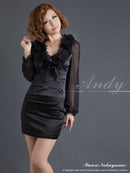 AN-BK160/Andy/トップス/フリル/シースルー