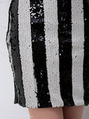 [ワンピースドレス]Andy|AN-OK2036/ミニドレス/ナイトドレス/ワンピース/ドレス/キャバドレス/オフショル/ストライプ/パーティドレス