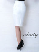AN-SK156/Andy/タイトスカート/ミディアムスカート/スカート/ワンカラー/ドレススカート