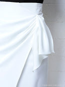 AN-SK156/Andy/タイトスカート/ミディアムスカート/スカート/ワンカラー/ドレススカート