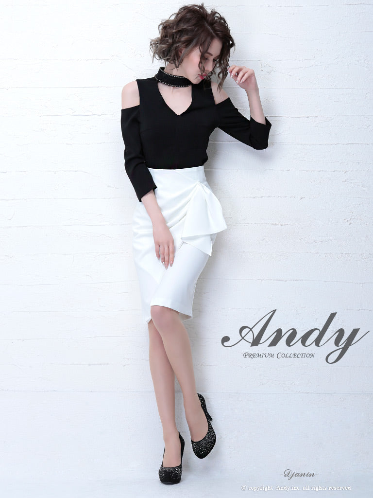 AN-SK156/Andy/タイトスカート/ミディアムスカート/スカート/ワンカラー/ドレススカート