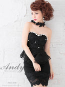 Andy/AN-UK006/セットアップ/ナイトドレス/キャバドレス/ドレス/ミニ/パーティドレス/KT