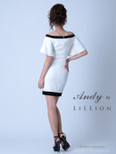 Andy|ANR-OK1597/ワンピース/ミニドレス/タイトドレス/ツーカラー