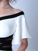 Andy|ANR-OK1597/ワンピース/ミニドレス/タイトドレス/ツーカラー