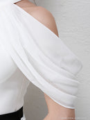 Andy|AOC-2344/ａｎ/ バイカラー/ナイトドレス/キャバドレス/ミニドレス/レース/袖ありドレス/ベルト付き