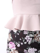 an/AOC-2411|花柄プリント/ミニドレス/セットアップ/ミニドレス/キャバドレスナイトドレス/タイトドレス/オフショル/KT